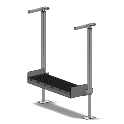 QRamp ground transition plate for smooth ramp entry